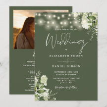 Tudo Em Uma Luzes de Verdura Foto Olive Casamento