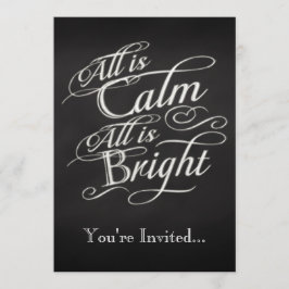 Convites Tudo está calmo, tudo é festa de Natal brilhante