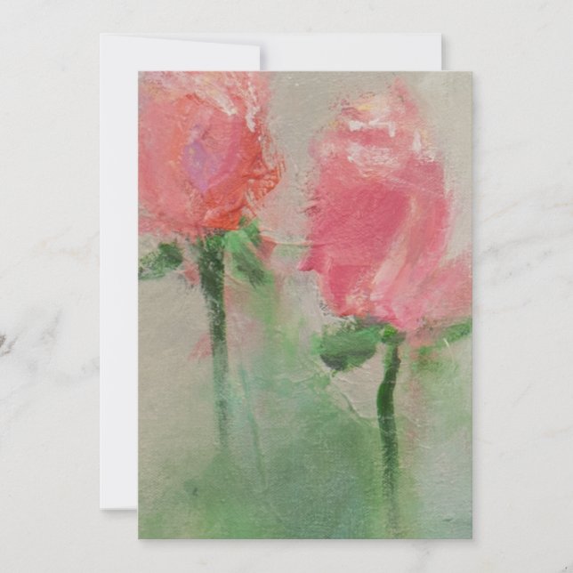 Convites Tudo está chegando Rosas (Frente)