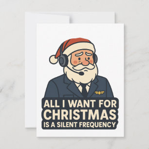Convites Tudo o que Quero no Natal é uma Frequência Clara n