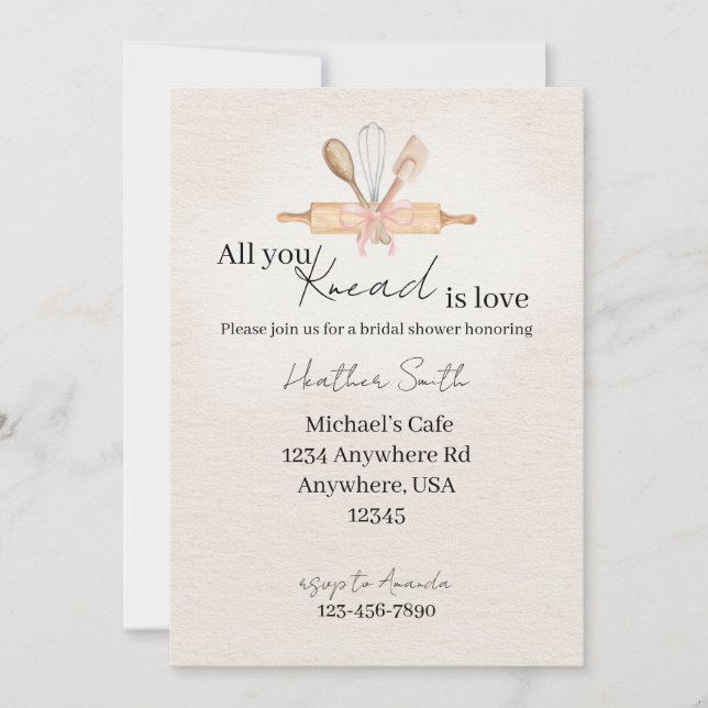 Convites Tudo o que você precisa é amor (Frente)