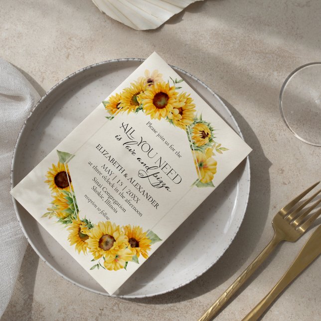 Convites Tudo que você precisa é Janto de ensaio de pizza e (Criador carregado)