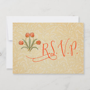 Convites Tulip de Casamento Personalizável de Coral de Pla