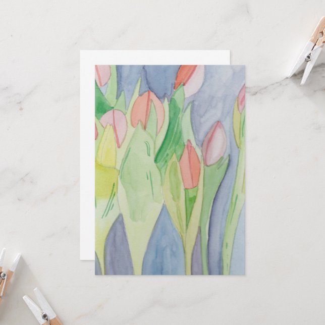 Convites Tulip Garden (Frente/Verso In Situ)