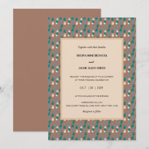 Convites Tulipas Neutrais de Amsterdã no Casamento Mocha Mo