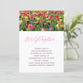 Convites Tulipas Primavera Fling