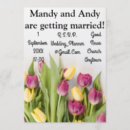 Convites Tulips Wedding