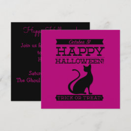 Convites Tupografia retro Halloween