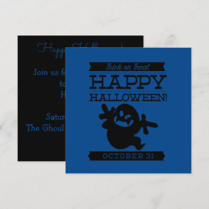 Convites Tupografia retro Halloween