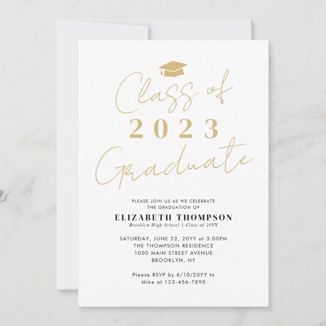Convites Turma de 2023 Formatura Graduação Festa de Formatu (Frente)