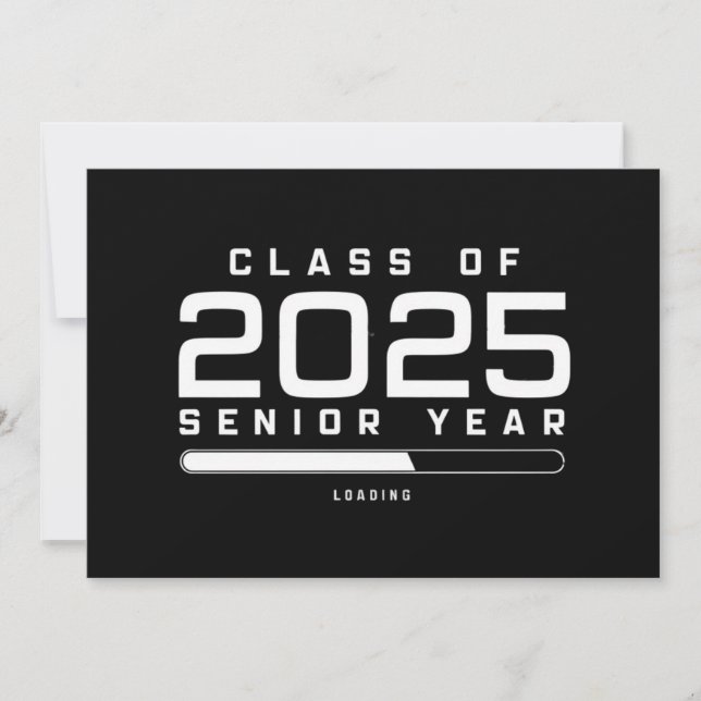 Convites Turma de 2025 Último Ano Carregando Senior 2025  (Frente)
