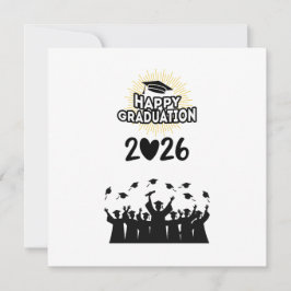 Convites Turma de 2026 Feliz Formatura - Minimalista