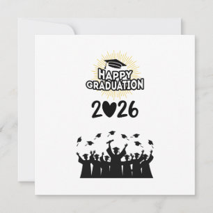 Convites Turma de 2026 Feliz Formatura - Minimalista
