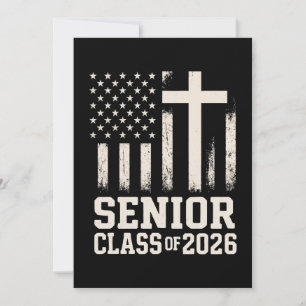 Convites Turma de Formatura 2026 Bandeira Cruz EUA