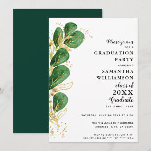 Convites Turma de Formatura da Elegant Greenery de 2026