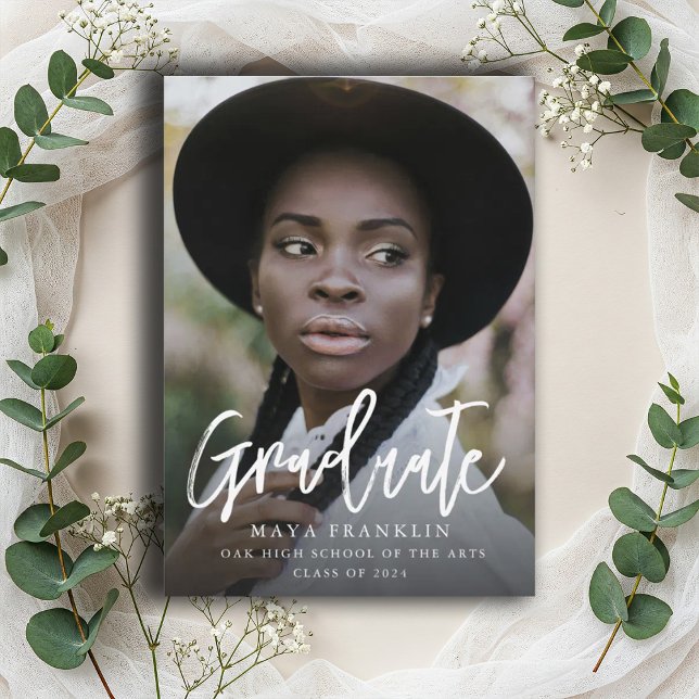 Convites Turma De Graduação De Foto Simples (Criador carregado)