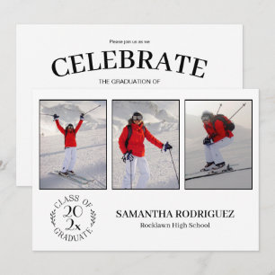 Convites Turma De Graduados 3 Foto Festa De Formatura Branc
