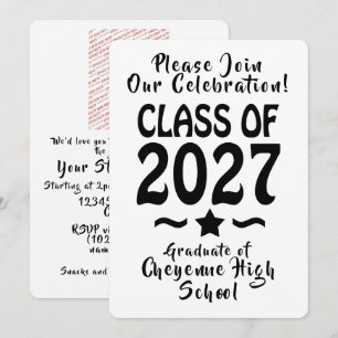 Convites Turma Estelar de 2027 Foto Graduação