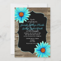 Turquesa Azul, floral, casamento de madeira de qua