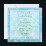 Convites Turquesa Blue Dahlia Flor em Casamento Aquoso<br><div class="desc">Um doce convite de casamento de verão. Uma flor pintada usando taruga e aquarelas verdes. A imagem aproxima-se e foca-se no centro desta bela flor. Partículas delicadas em turquesa, realces verdes e azuis claros. Os tons de Pastel nesta imagem romântica e tenra criam um sentimento de magia e maravilha. Insira...</div>