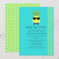 Turquesa e Limão Bar Mitzvah Tropical de Verão