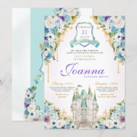 Turquesa Purple Princess Castle Royal Quinceanera