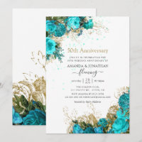 Turquesa Vintage & Ouro Bodas de Ouro 50 Anos de C