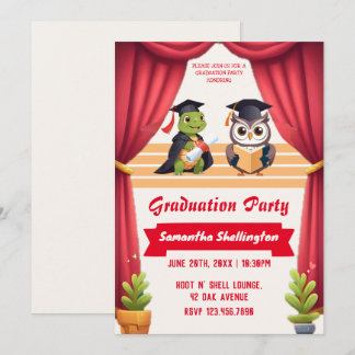 Convites "Turtley Wise: Uma Festa de Formatura Owl-stravaga
