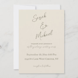 Convites Tuscan Villa Wedding Invitation