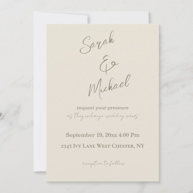 Convites Tuscan Villa Wedding Invitation (Frente)
