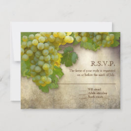 Convites Tuscan Vineyard Rustic Elegante White Art RSVP
