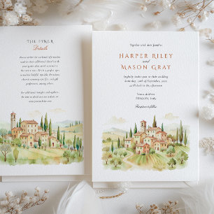 Convites Tuscany Wedding