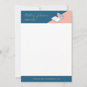 Convites Tutor Letterhead de Professores Personalizado Mode