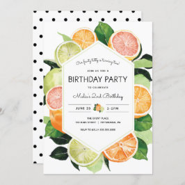 Convites Tutty Fruity Citrus Birthday