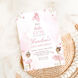 Convites Tutu - Balé Dançarina Ballerina Birthday
