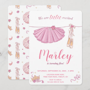 Convites Tutu Excitou Ballerina Qualquer Festa de aniversá