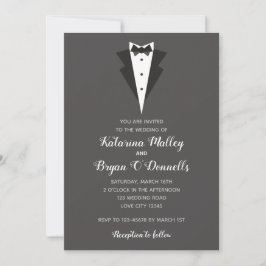 Convites Tuxedo (Casamento Tuxedo Preto e Branco)