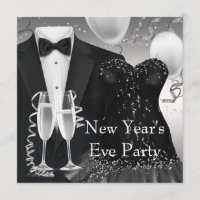 Tuxedo Champagne Confetti Black Tie Party