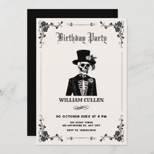 Convites Tuxedo crânio