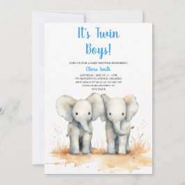 Convites Twin Baby Shower Invitation – Double the Joy Baby
