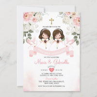 Twin Girl Pink Flowers 1rua Comunidade Santa Doura