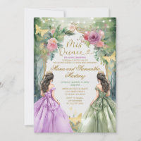 Twin Purple e Green Royal Princess Mis Quince