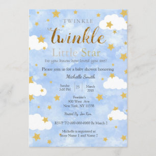 Convites Twinkle Little Star Boy