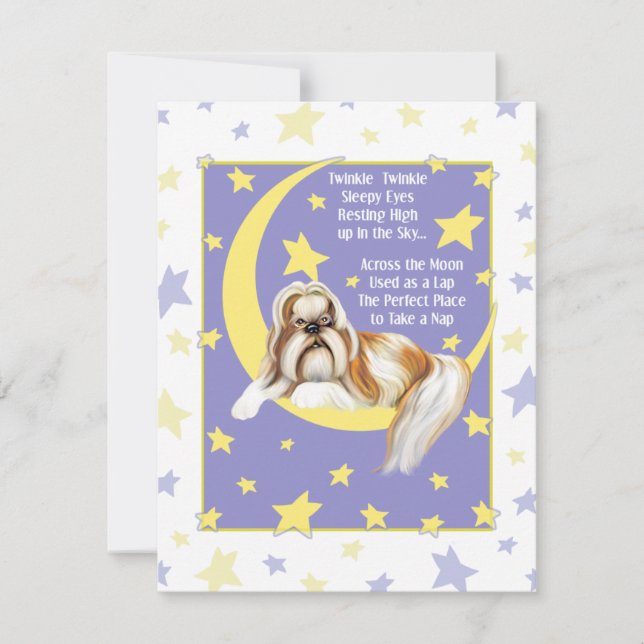 Convites Twinkle Shih Tzu (Frente)