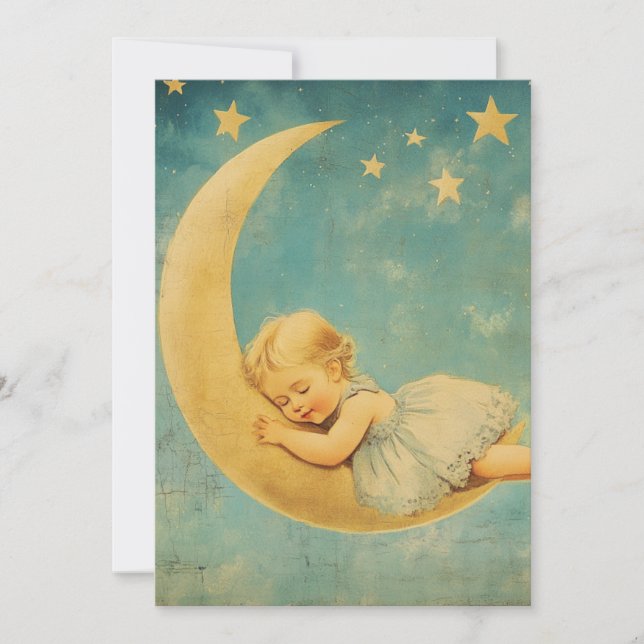 Convites Twinkle Sprinkle | Sonhos Noturnos (Frente)