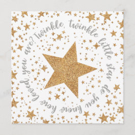Convites Twinkle Twinkle Gênero Chá de fraldas Neutro Convi