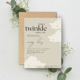 Convites Twinkle Twinkle Little Star Chá de fraldas I