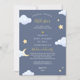 Convites Twinkle Twinkle Little Star Chá de fraldas por Cor