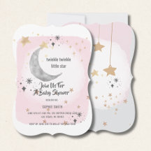 Twinkle Twinkle Little Star Pink Watercolor