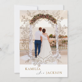 Convites Two-Piece Modern Minimalist Folded Wedding 